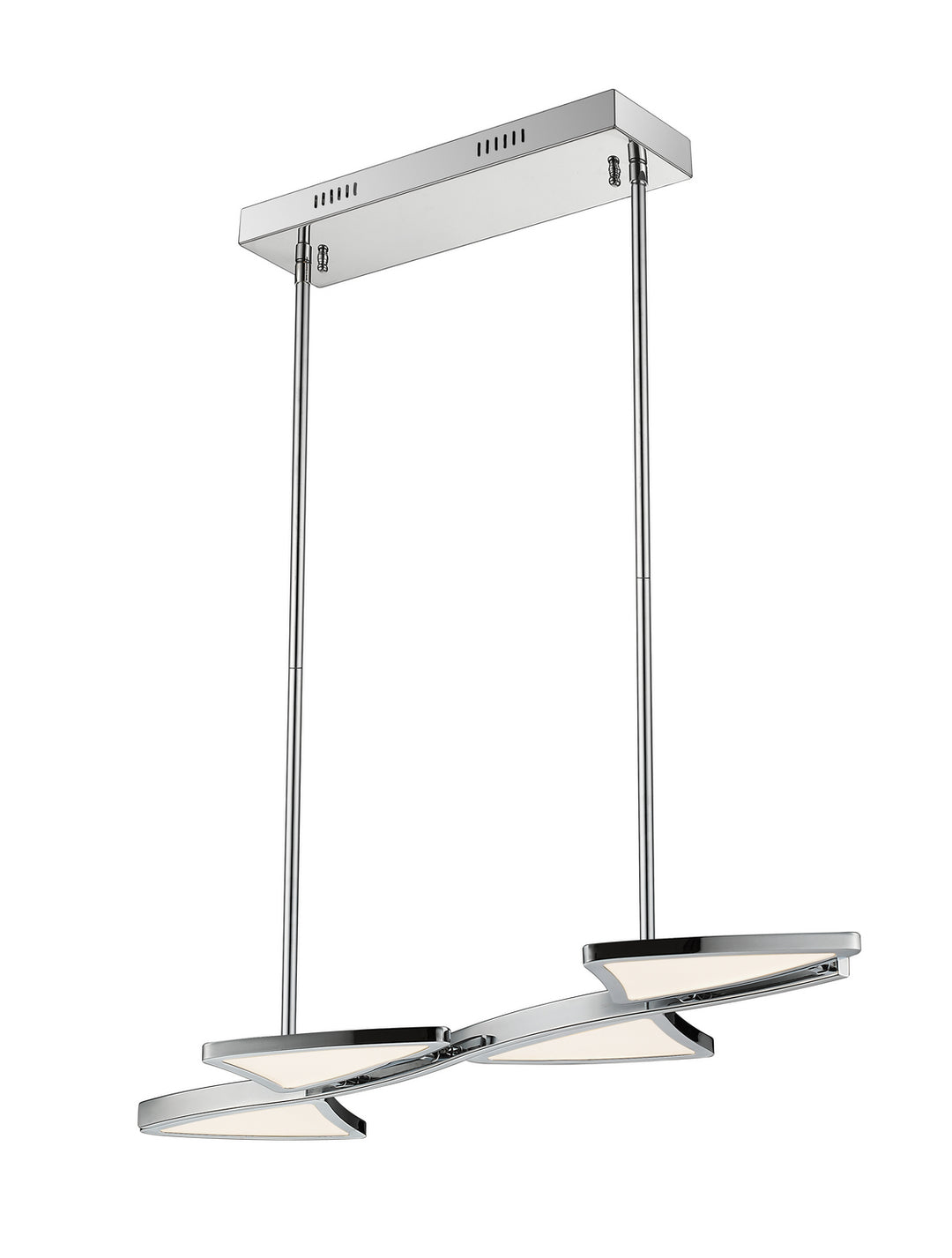 Aeon LED Linear Chandelier in Chrome - available from The Lighting Shoppe, trusted by Canadian homeowners
