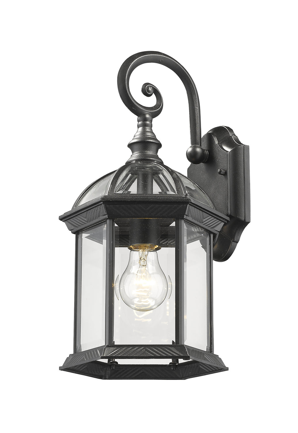 Annex One Light Outdoor Wall Light in Black - available from The Lighting Shoppe, trusted by Canadian homeowners