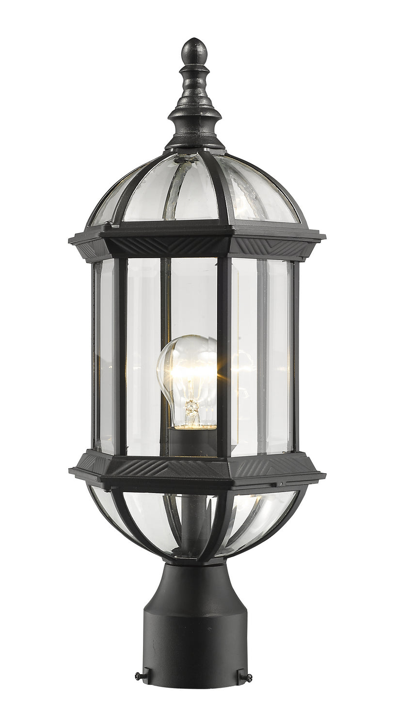 Annex One Light Outdoor Post Mount Fixture in Black - available from The Lighting Shoppe, trusted by Canadian homeowners