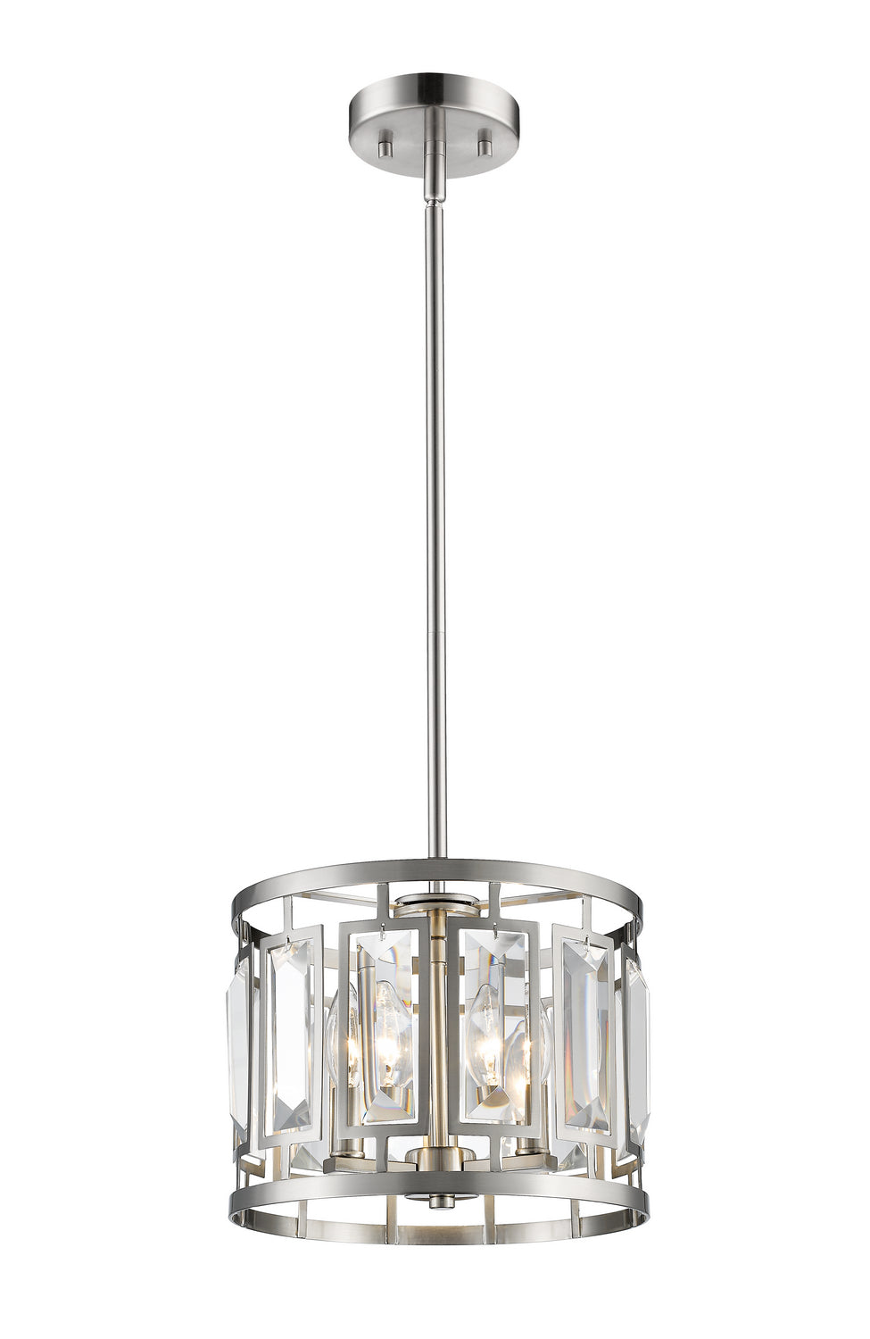 Mersesse Three Light Pendant in Brushed Nickel - available from The Lighting Shoppe, trusted by Canadian homeowners