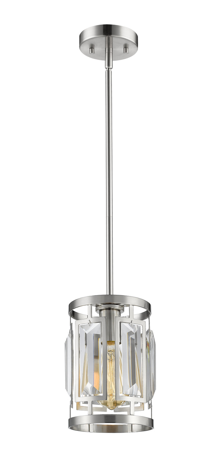 Mersesse One Light Pendant in Brushed Nickel - available from The Lighting Shoppe, trusted by Canadian homeowners