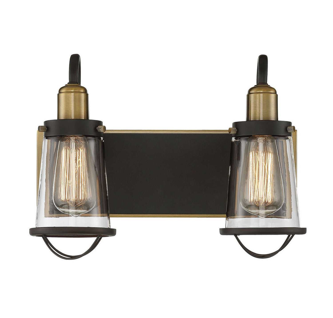 Savoy House - 8-1780-2-79 - Two Light Bath Bar - Lansing - English Bronze/Warm Brass