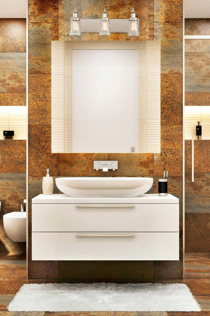 Savoy House - 8-1780-3-111 - Three Light Bath Bar - Lansing - Satin Nickel w/Polished Nickel