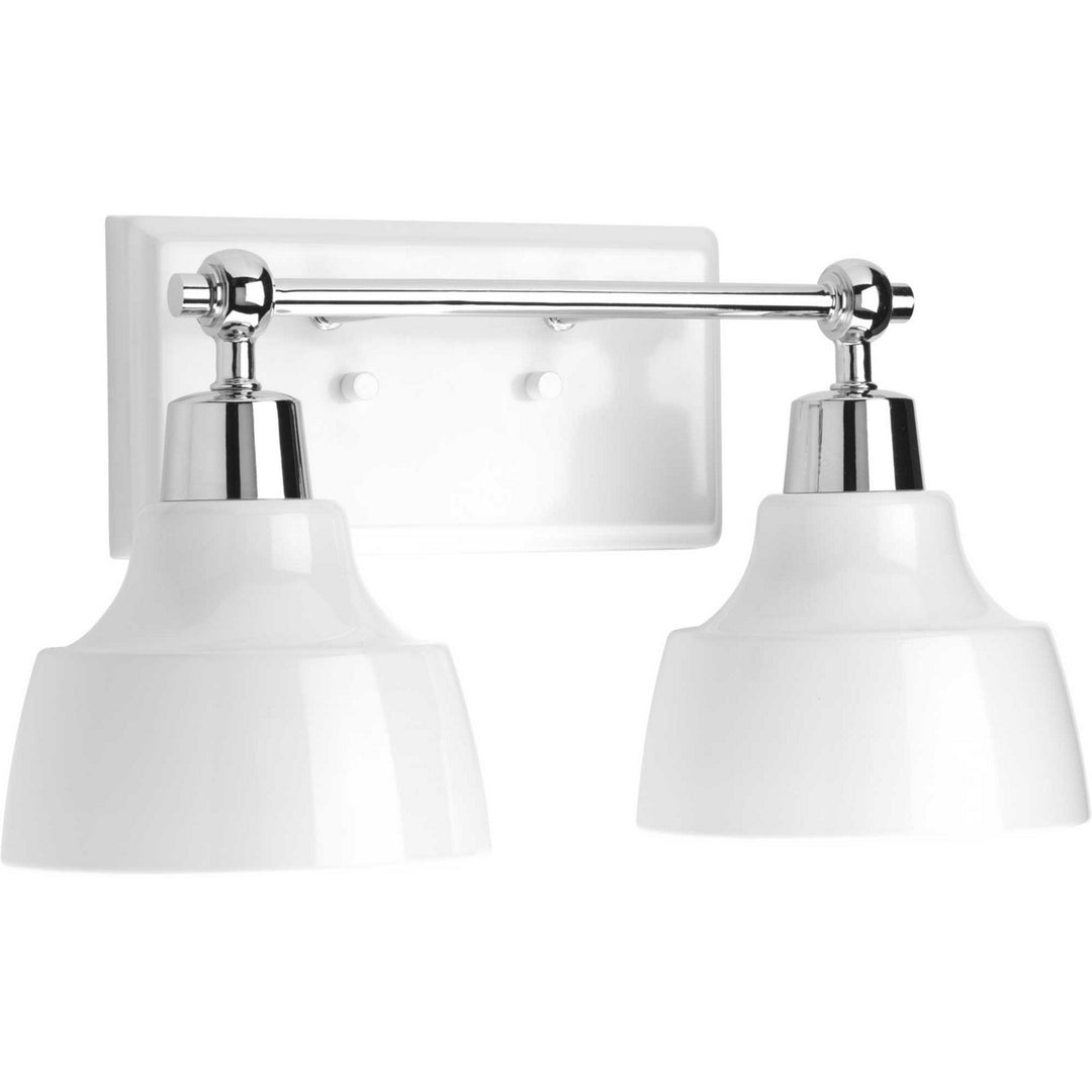 Bramlett Two Light Bath in Polished Chrome - available from The Lighting Shoppe, trusted by Canadian homeowners