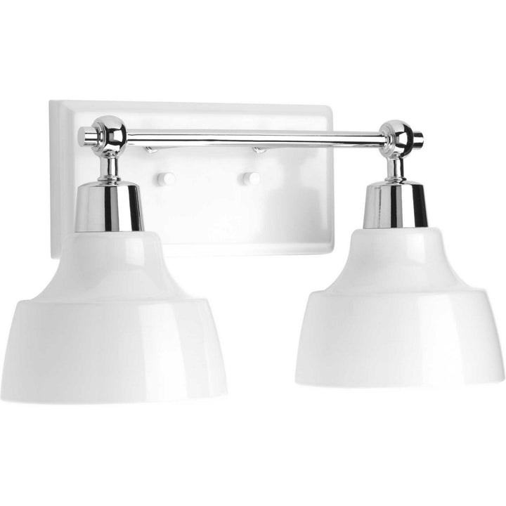 Bramlett Two Light Bath in Polished Chrome - available from The Lighting Shoppe, trusted by Canadian homeowners