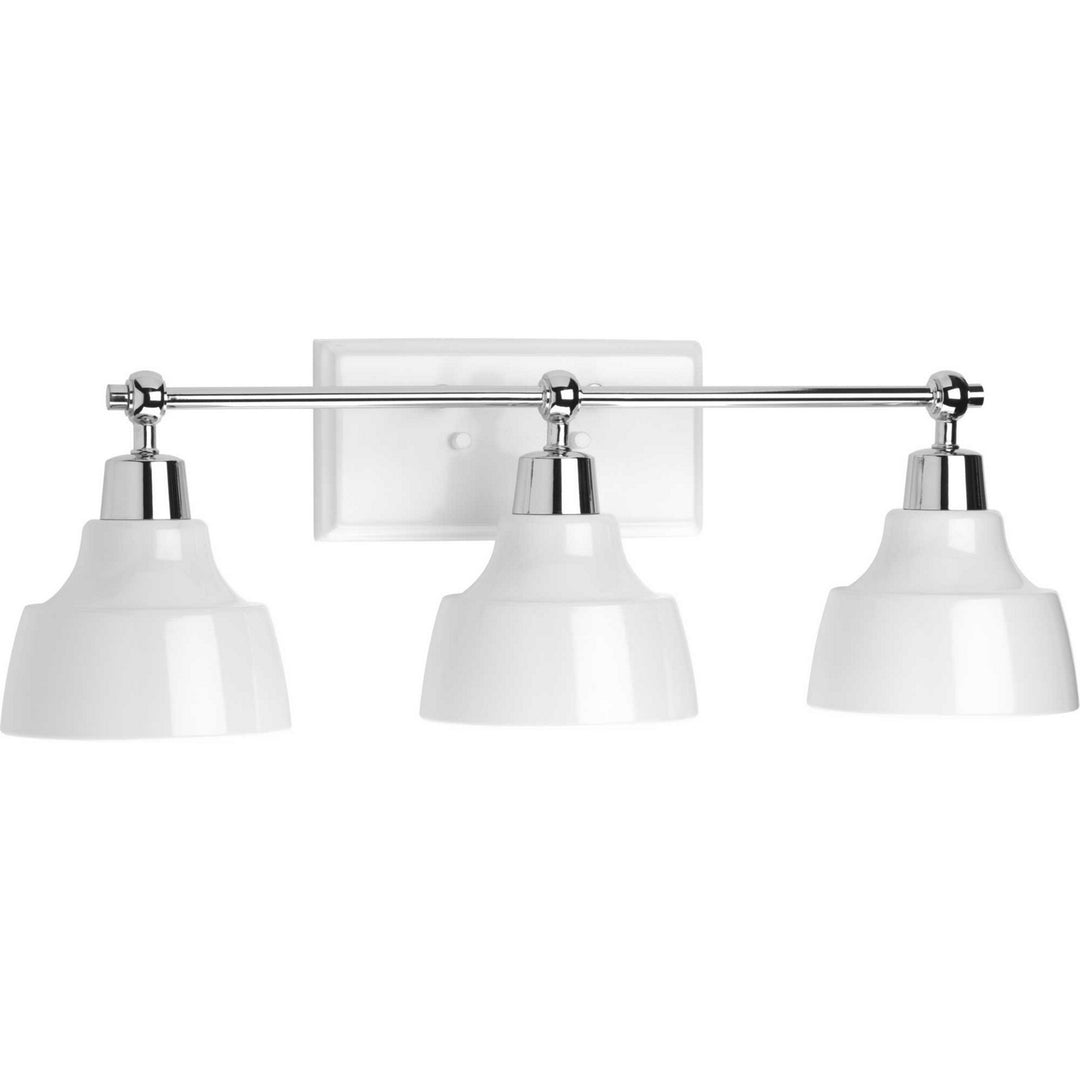 Bramlett Three Light Bath in Polished Chrome - available from The Lighting Shoppe, trusted by Canadian homeowners