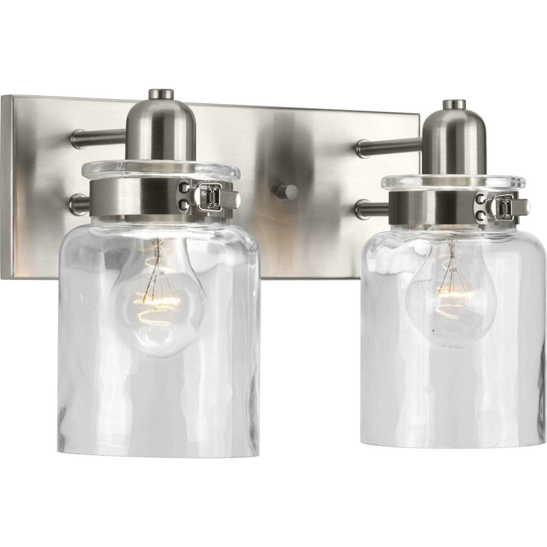 Calhoun Two Light Bath in Brushed Nickel - available from The Lighting Shoppe, trusted by Canadian homeowners