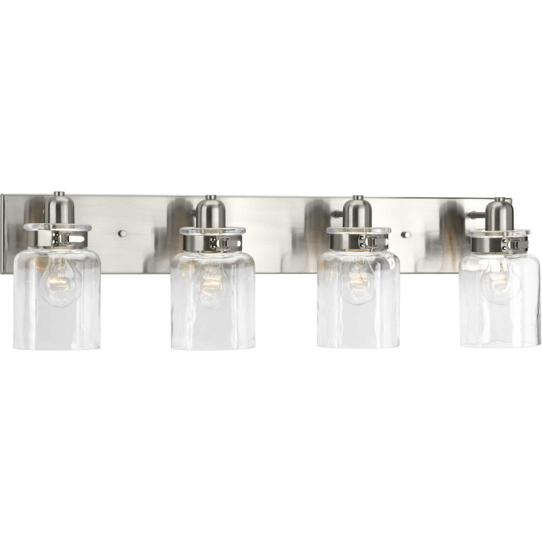 Calhoun Four Light Bath in Brushed Nickel - available from The Lighting Shoppe, trusted by Canadian homeowners