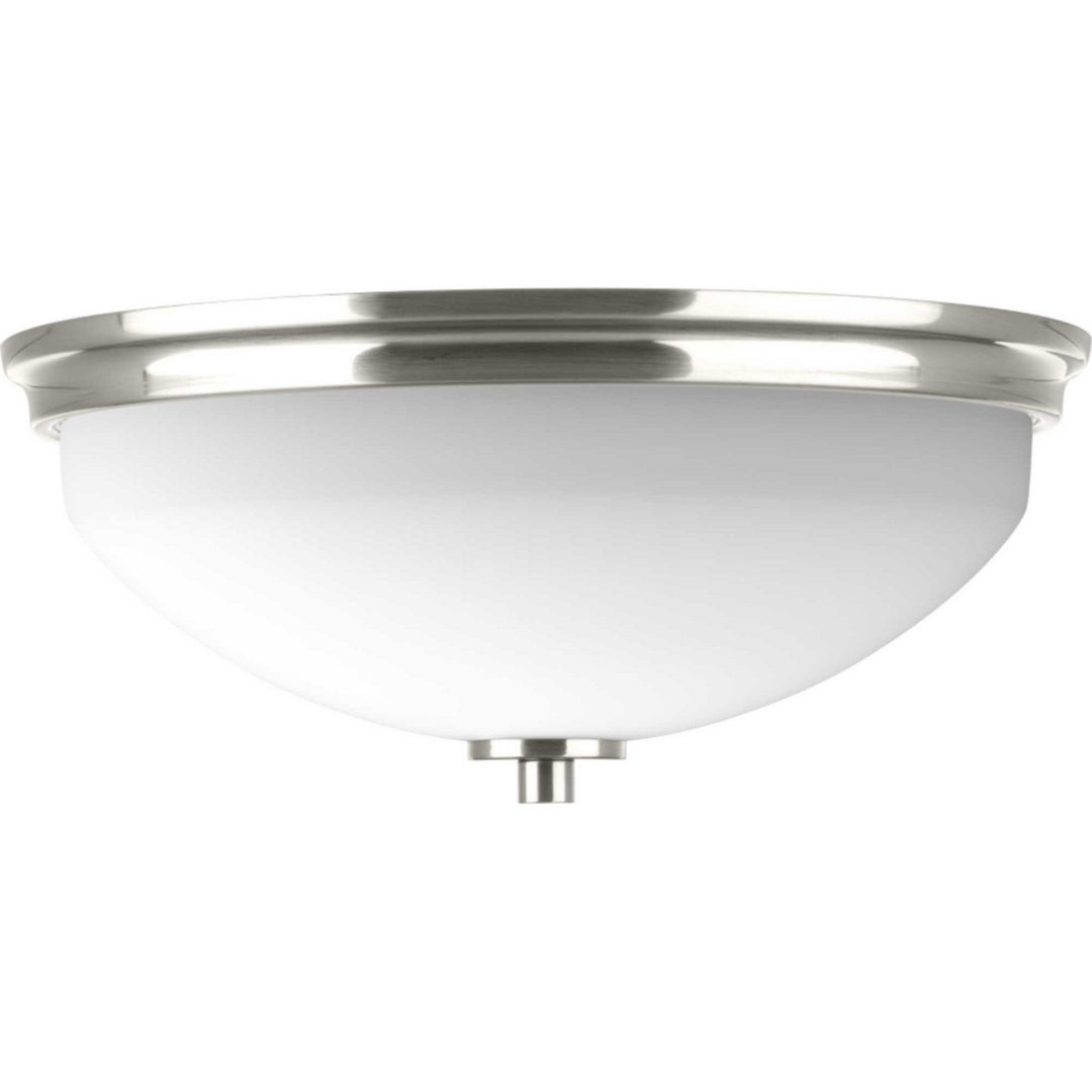 Replay Two Light Flush Mount in Brushed Nickel - available from The Lighting Shoppe, trusted by Canadian homeowners