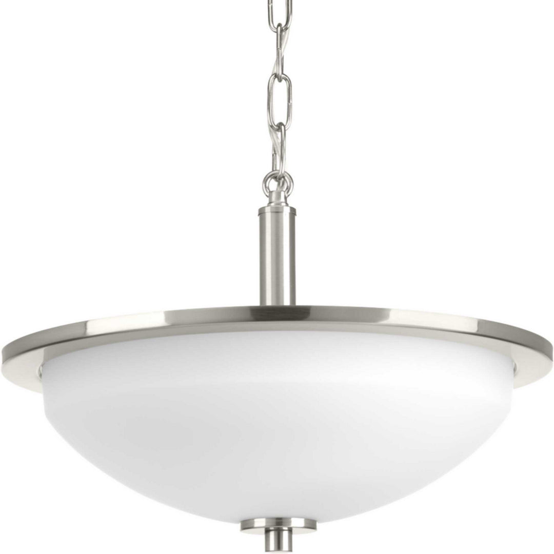 Replay Two Light Semi-Flush Convertible in Brushed Nickel - available from The Lighting Shoppe, trusted by Canadian homeowners