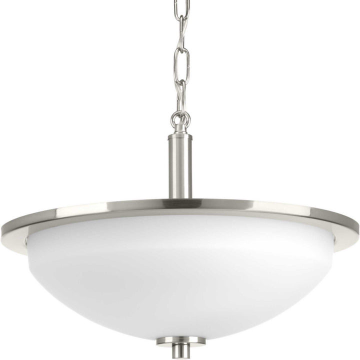 Replay Two Light Semi-Flush Convertible in Brushed Nickel - available from The Lighting Shoppe, trusted by Canadian homeowners