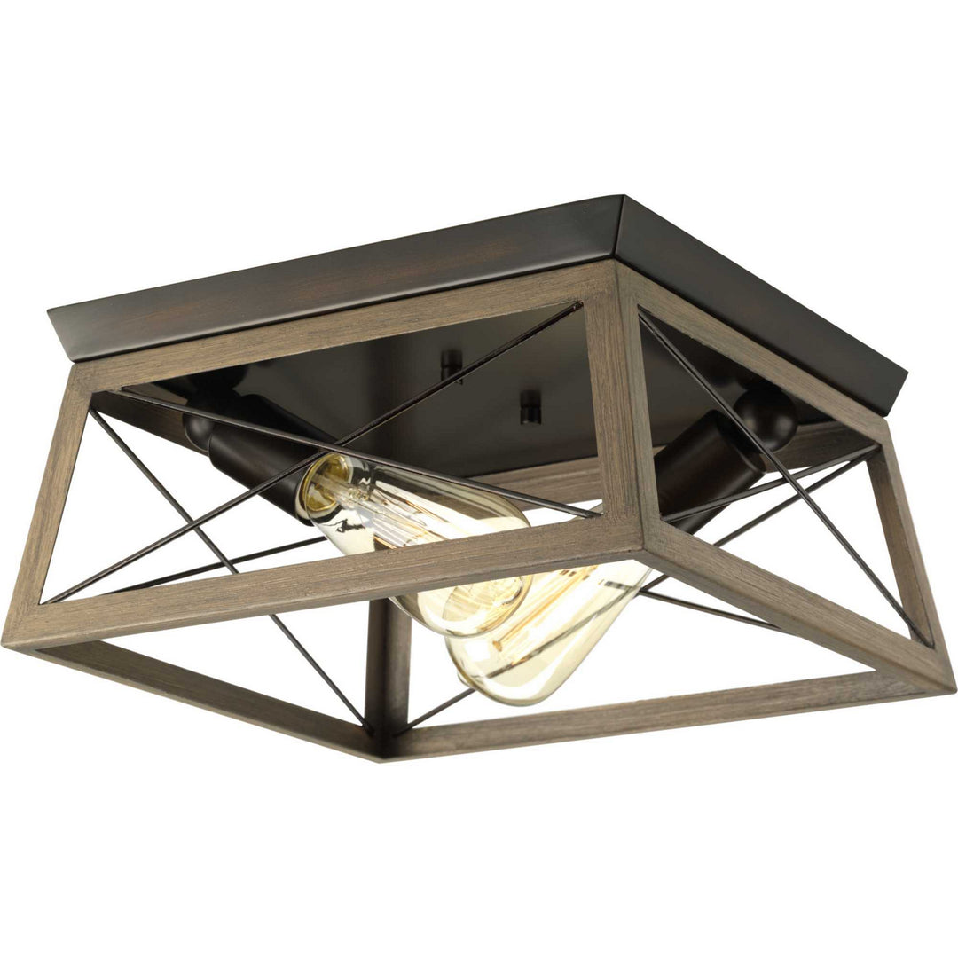 Progress Canada - P350039-020 - Two Light Flush Mount - Briarwood - Antique Bronze