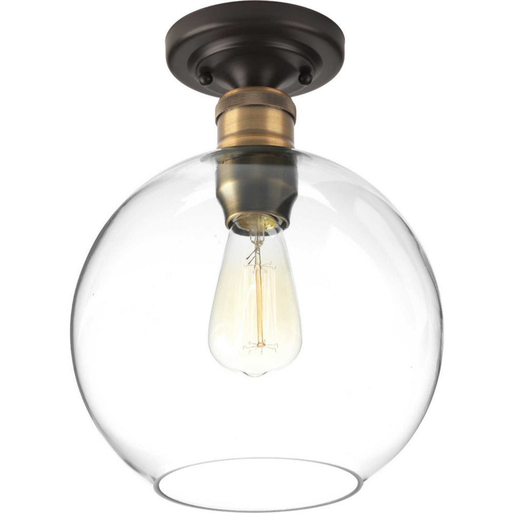 Progress Canada - P350046-020 - One Light Flush Mount - Hansford - Antique Bronze