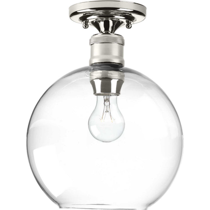 Progress Canada - P350046-104 - One Light Flush Mount - Hansford - Polished Nickel