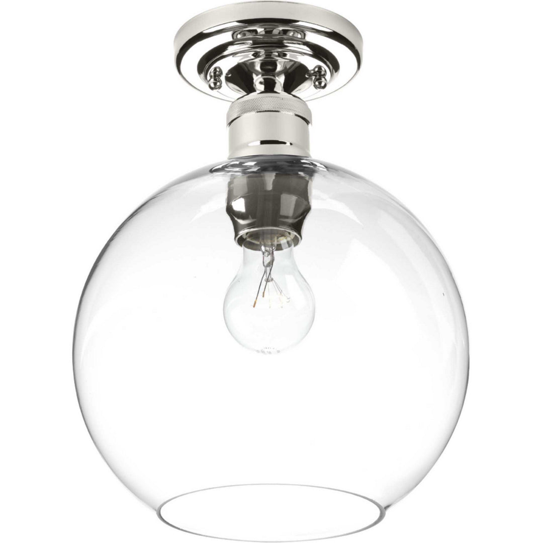Progress Canada - P350046-104 - One Light Flush Mount - Hansford - Polished Nickel