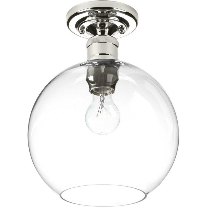 Progress Canada - P350046-104 - One Light Flush Mount - Hansford - Polished Nickel