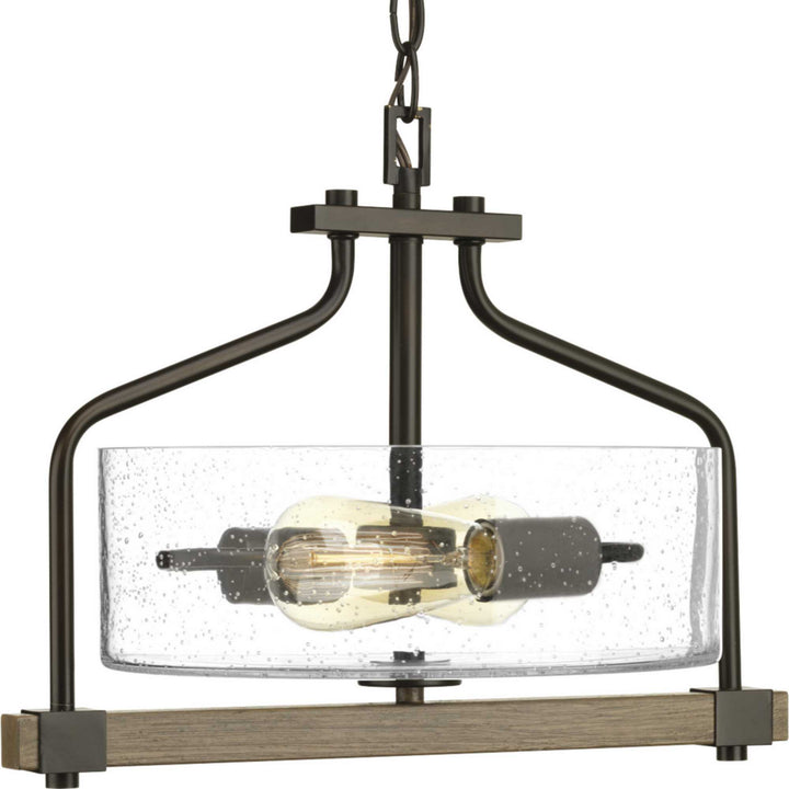 Progress Canada - P350059-020 - Two light Semi-Flush Mount - Barnes Mill - Antique Bronze