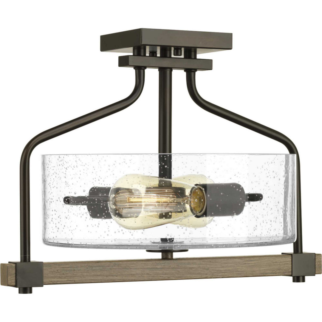 Progress Canada - P350059-020 - Two light Semi-Flush Mount - Barnes Mill - Antique Bronze