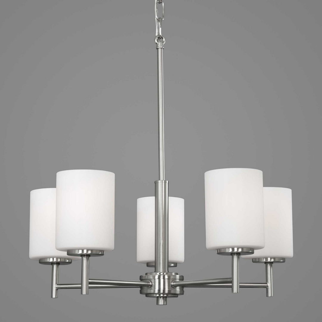 Progress Canada - P4319-09 - Five Light Chandelier - Replay - Brushed Nickel