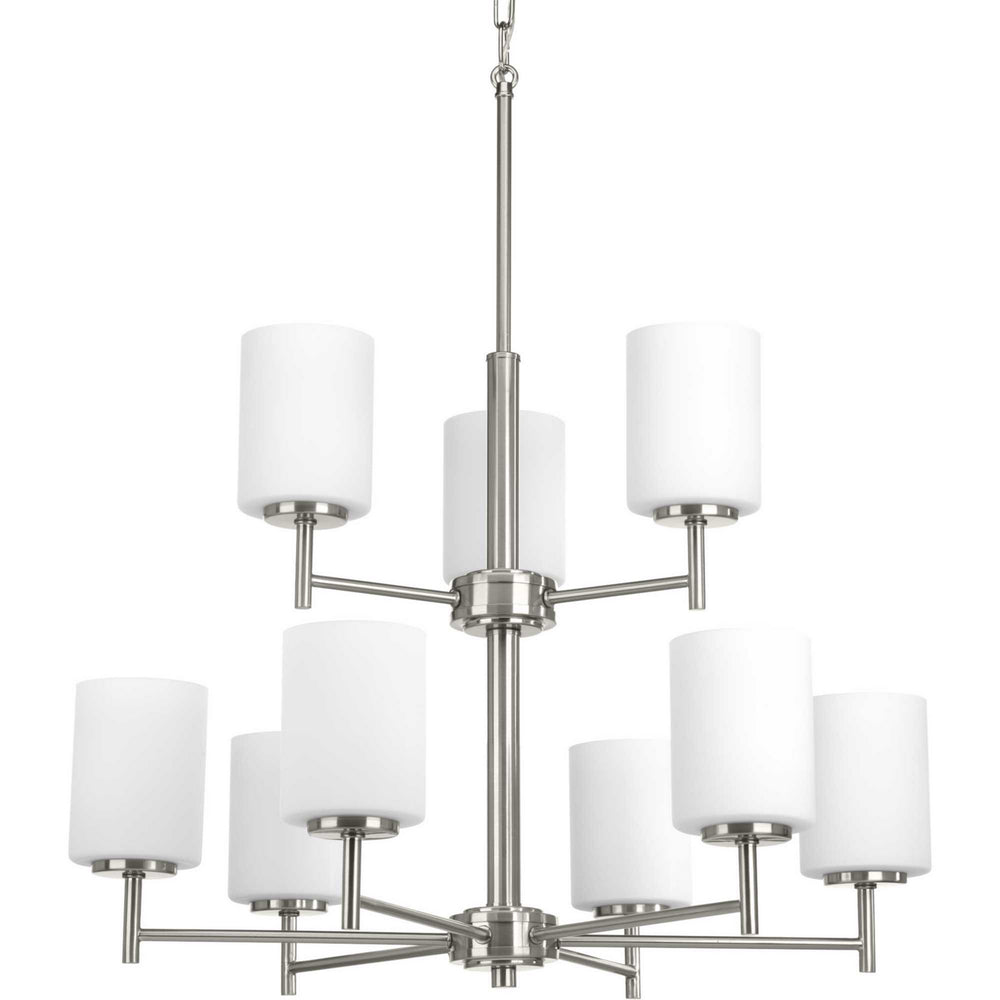 Progress Canada - P4726-09 - Nine Light Chandelier - Replay - Brushed Nickel