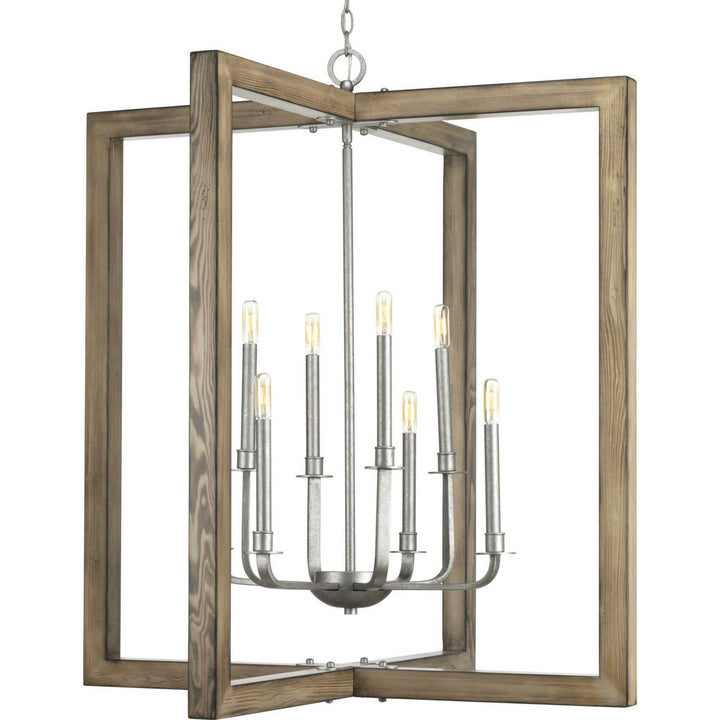 Progress Canada - P4763-141 - Eight Light Chandelier - Turnbury - Galvanized