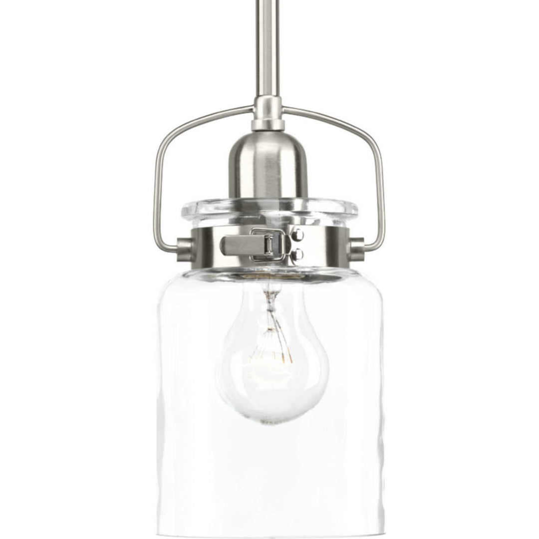 Calhoun One Light Mini Pendant in Brushed Nickel - available from The Lighting Shoppe, trusted by Canadian homeowners