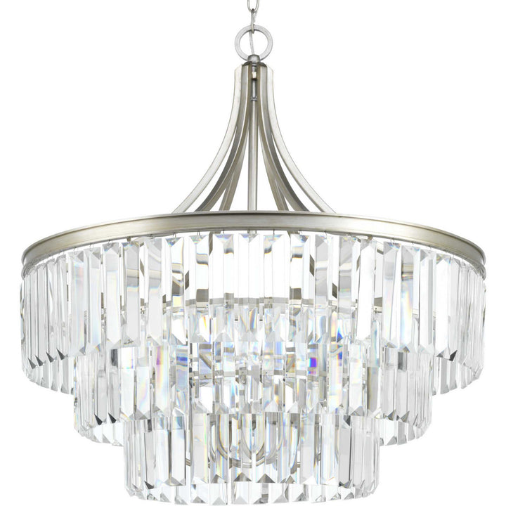 Progress Canada - P5346-134 - Six Light Pendant - Glimmer - Silver Ridge
