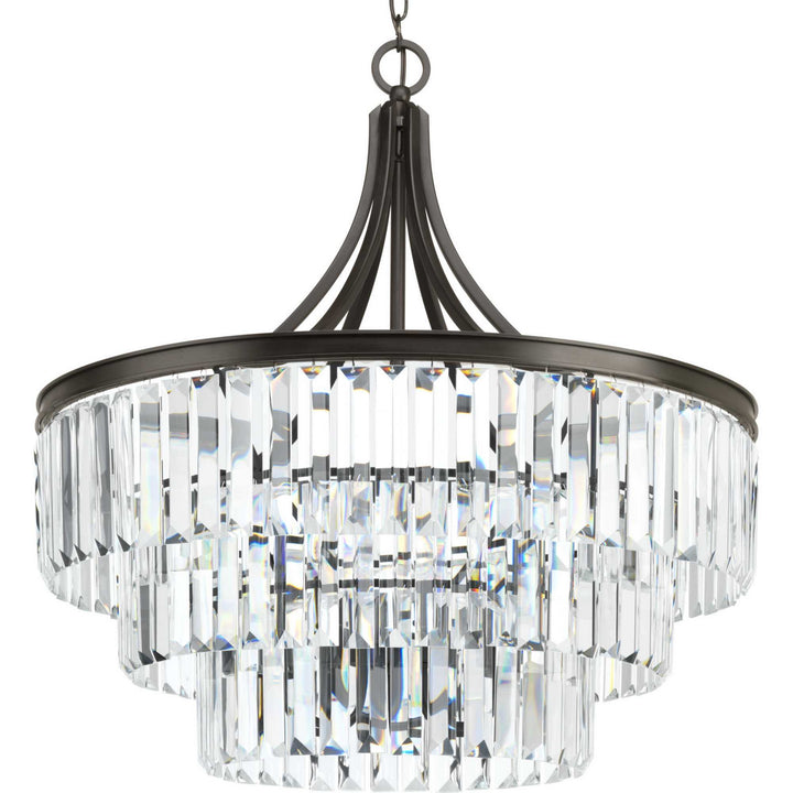 Progress Canada - P5346-20 - Six Light Pendant - Glimmer - Antique Bronze