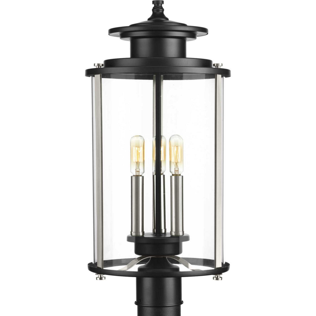 Squire Three Light Post Lantern in Black - available from The Lighting Shoppe, trusted by Canadian homeowners