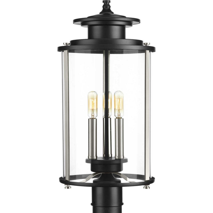 Squire Three Light Post Lantern in Black - available from The Lighting Shoppe, trusted by Canadian homeowners