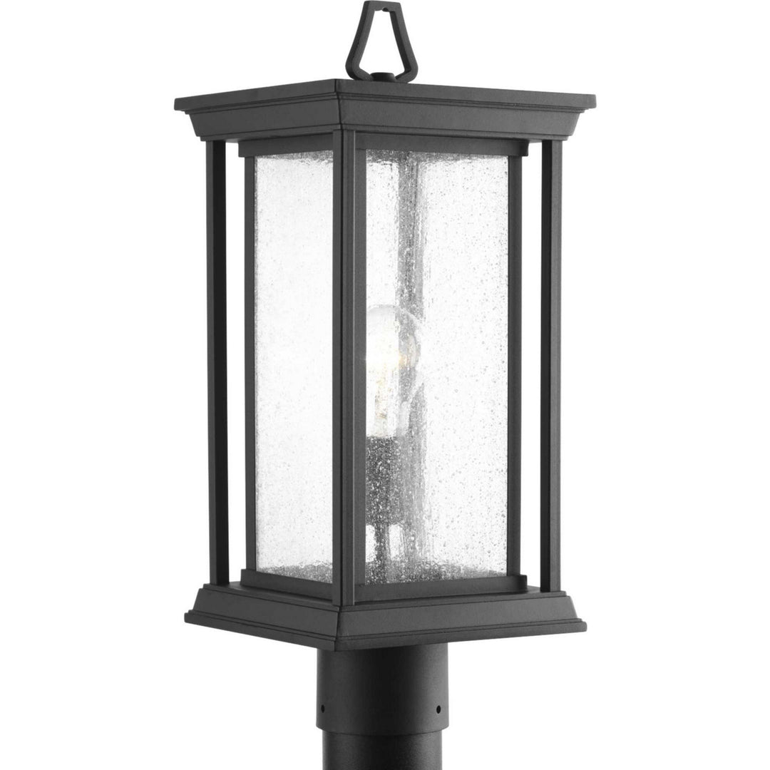 Endicott One Light Post Lantern in Black - available from The Lighting Shoppe, trusted by Canadian homeowners