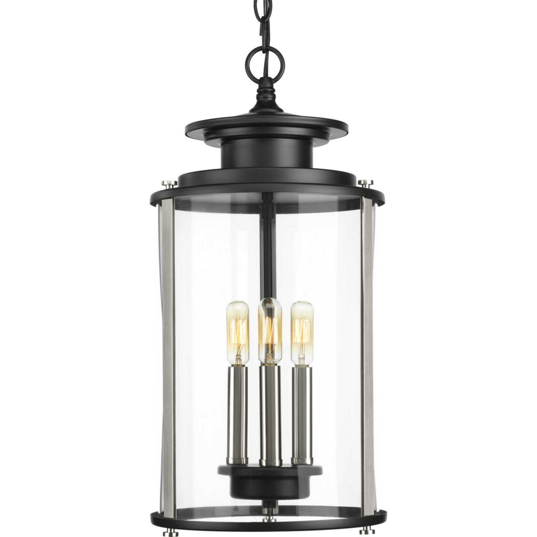 Progress Canada - P550012-031 - Three Light Hanging Lantern - Squire - Black