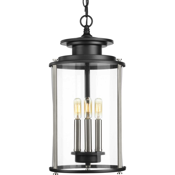 Progress Canada - P550012-031 - Three Light Hanging Lantern - Squire - Black