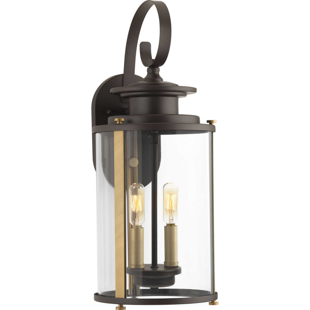 Progress Canada - P560037-020 - Two Light Wall Lantern - Squire - Antique Bronze