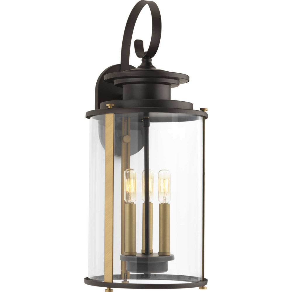 Progress Canada - P560038-020 - Three Light Large Wall Lantern - Squire - Antique Bronze
