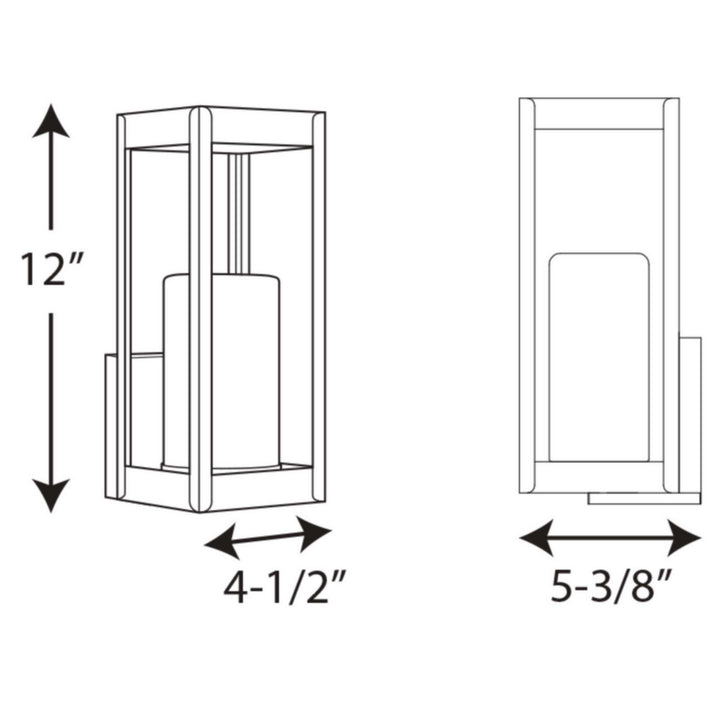 Progress Canada - P560039-031 - One Light Wall Lantern - Patewood - Black