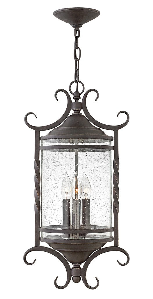 Hinkley Canada - 1147OL-CL - LED Hanging Lantern - Casa - Olde Black