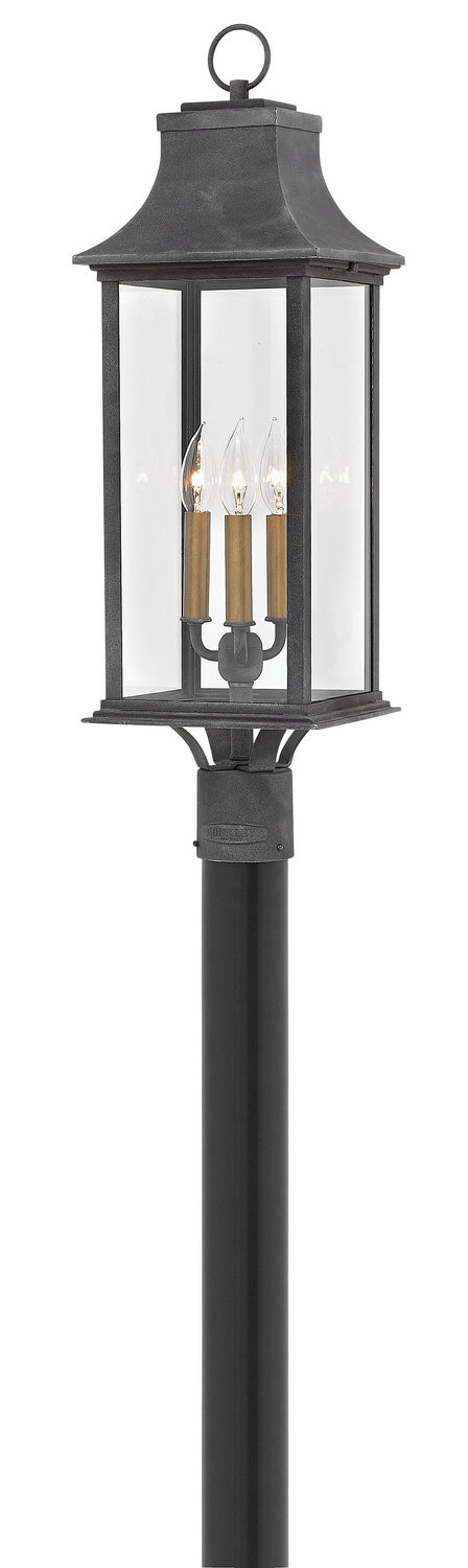 Hinkley Canada - 2931DZ - LED Post Top or Pier Mount Lantern - Adair - Aged Zinc