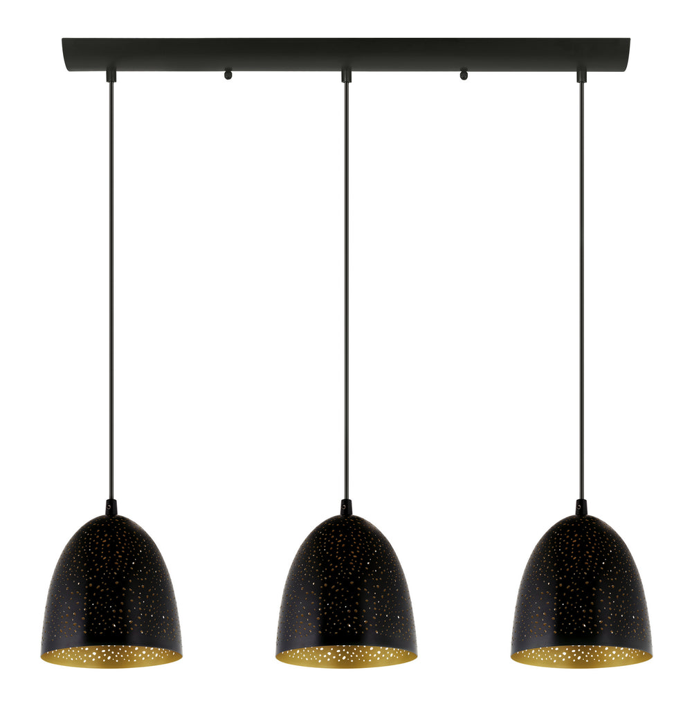 Safi Three Light Pendant in Matte Black - available from The Lighting Shoppe, trusted by Canadian homeowners