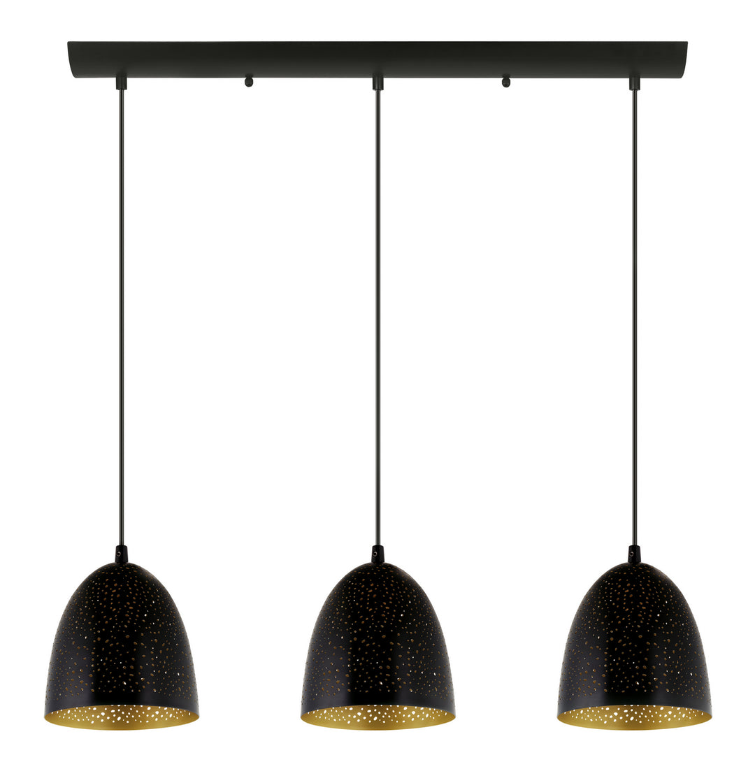 Safi Three Light Pendant in Matte Black - available from The Lighting Shoppe, trusted by Canadian homeowners