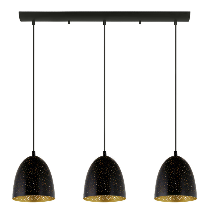 Safi Three Light Pendant in Matte Black - available from The Lighting Shoppe, trusted by Canadian homeowners