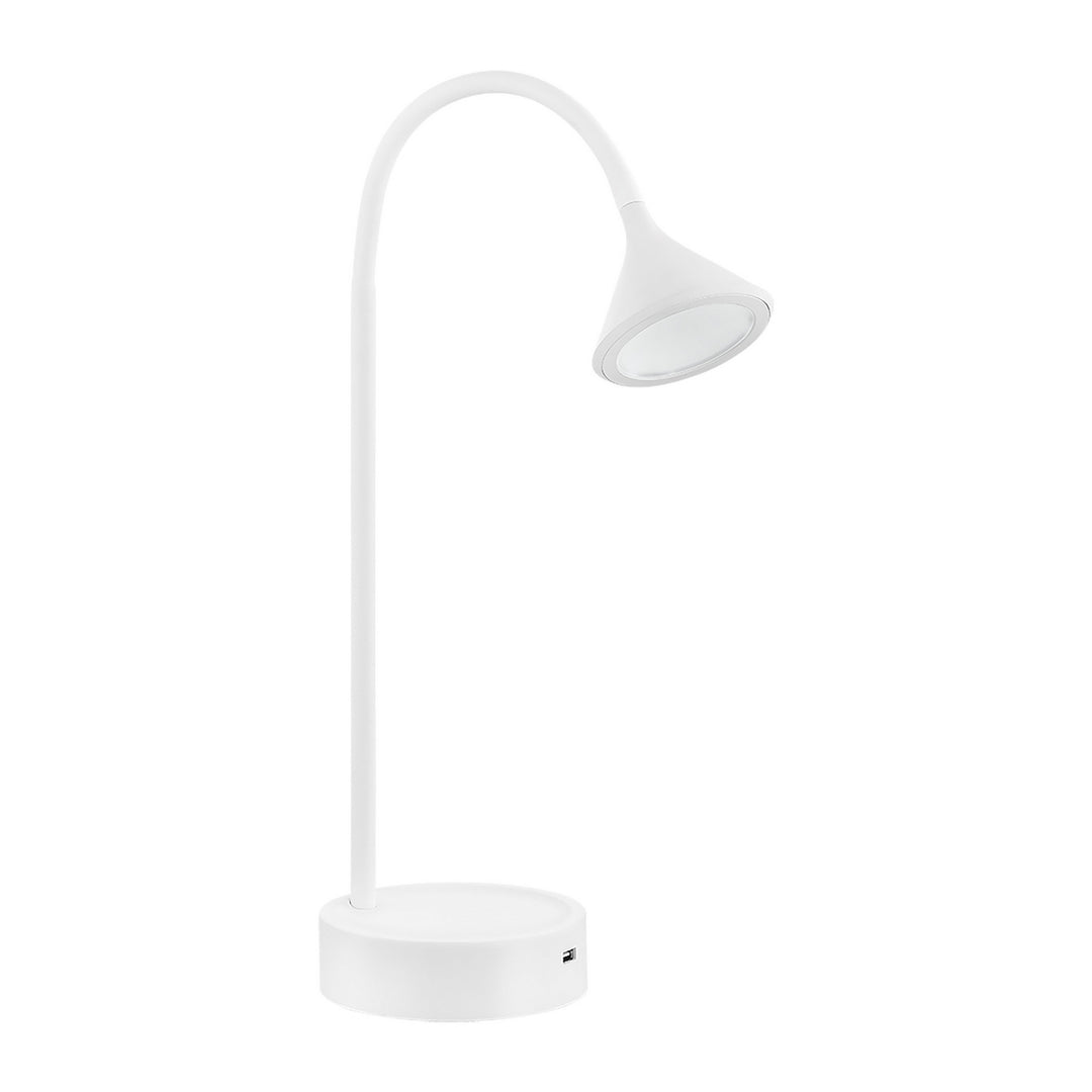 Ormond LED Table Lamp in Matte White - available from The Lighting Shoppe, trusted by Canadian homeowners