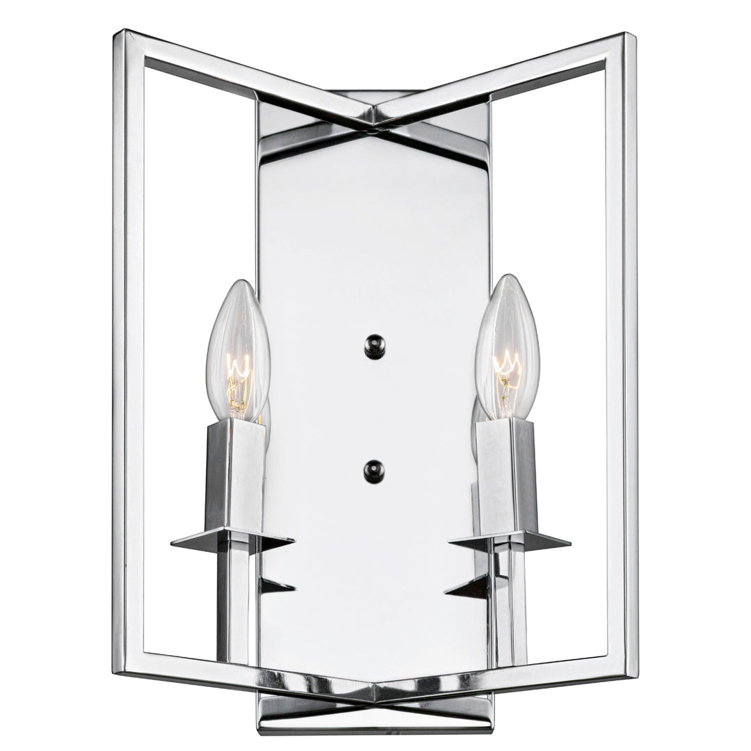 Allston Two Light Wall Mount in Chrome - available from The Lighting Shoppe, trusted by Canadian homeowners