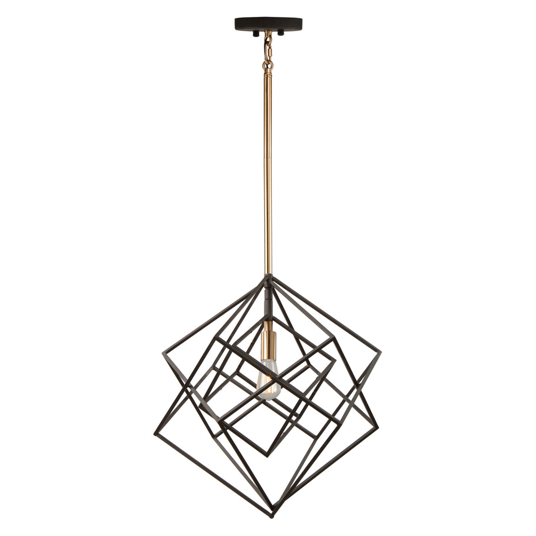 Artcraft Canada - AC11111 - One Light Pendant - Artistry - Matte Black & Harvest Brass