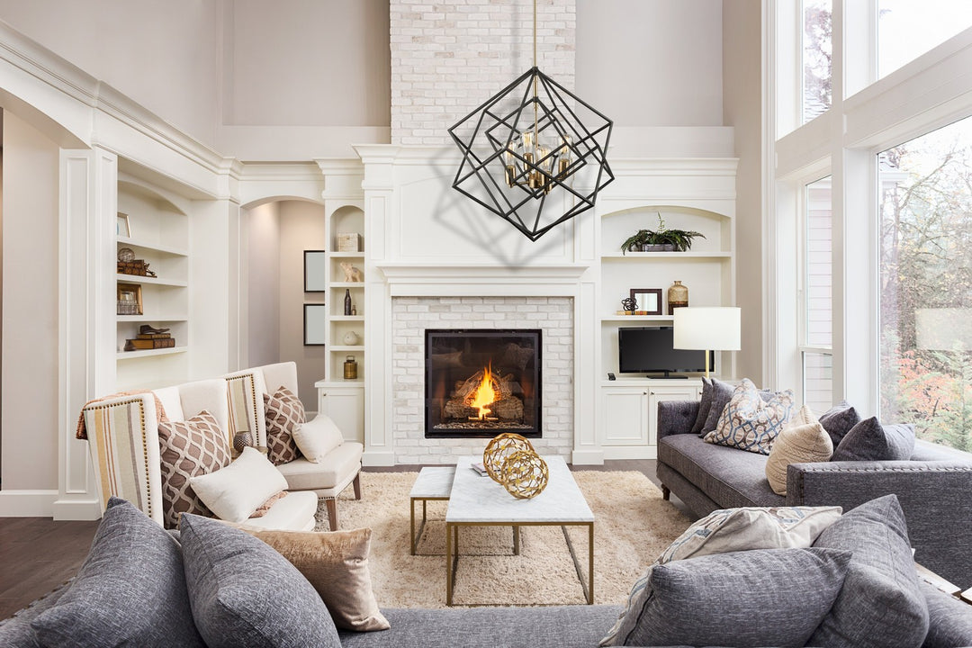 Artcraft Canada - AC11114 - Four Light Chandelier - Artistry - Matte Black & Harvest Brass