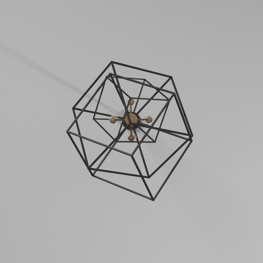 Artcraft Canada - AC11114 - Four Light Chandelier - Artistry - Matte Black & Harvest Brass