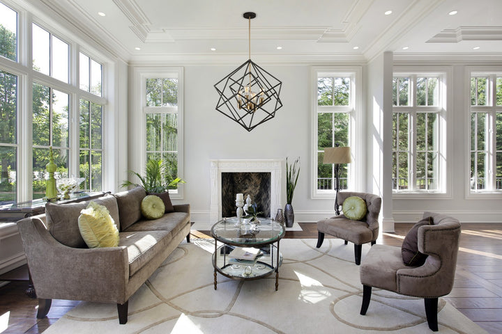 Artcraft Canada - AC11114 - Four Light Chandelier - Artistry - Matte Black & Harvest Brass
