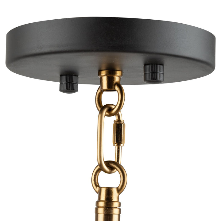 Artcraft Canada - AC11116 - Six Light Chandelier - Artistry - Matte Black & Harvest Brass