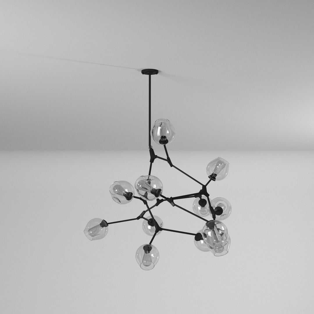 Artcraft Canada - JA14022BK - 12 Light Chandelier - Organic - Black