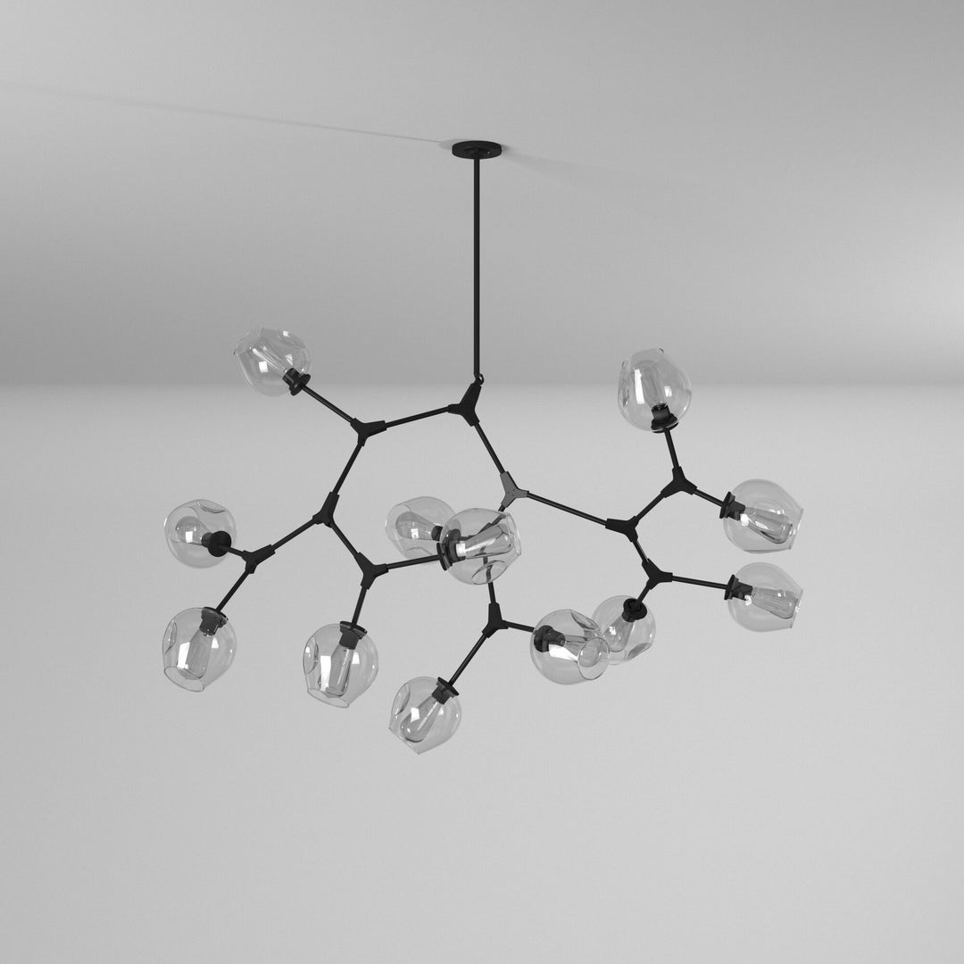 Artcraft Canada - JA14022BK - 12 Light Chandelier - Organic - Black